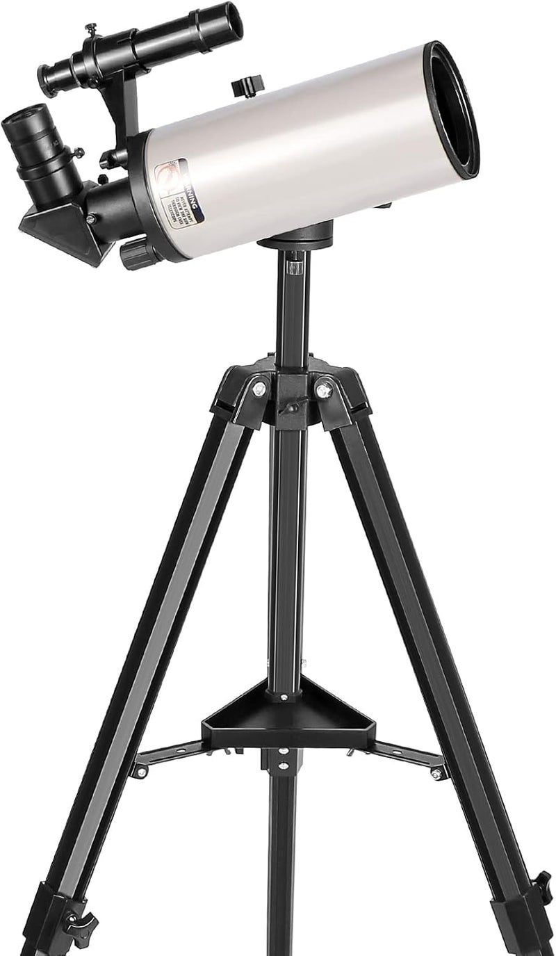SARBLUE Maksutov-Cassegrain Telescope, Mak70 Telescopes for Adults Kids 1000mm Focal Length 70mm Objective Lens, Beginners Astronomy Telescope with Slow Motion Gimbal Tripod - Image 1